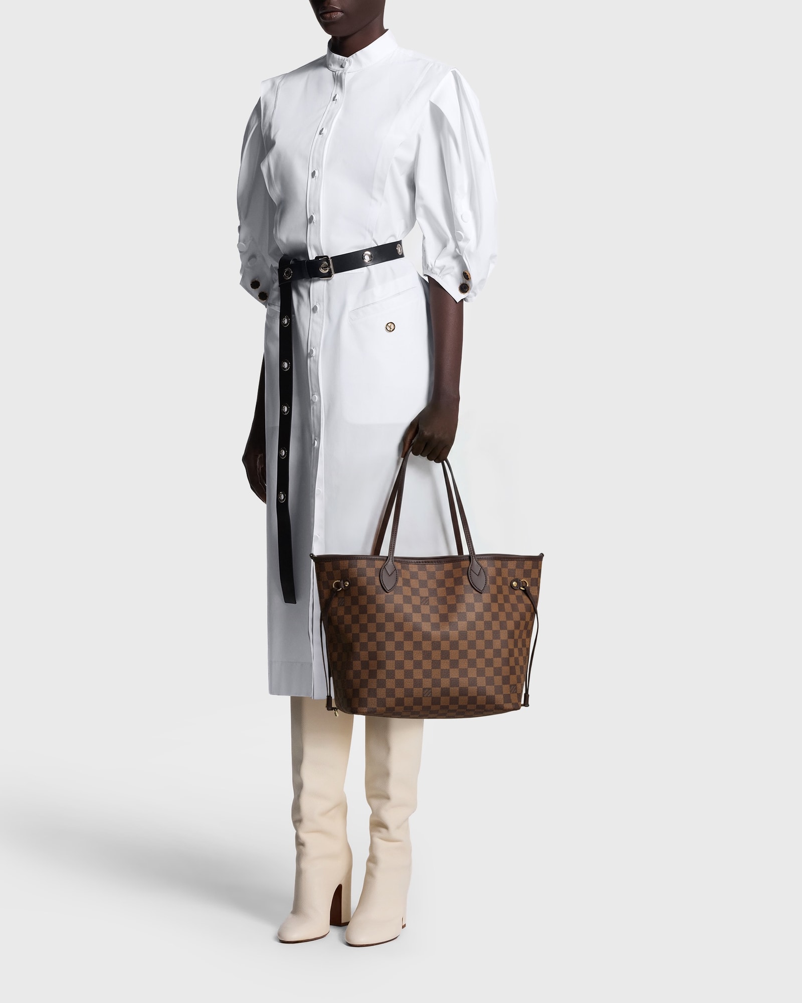 ルイヴィトン　ネヴァーフル　ダミエ　PM LV ハンドバッグ　正規品 ネヴァーフル MM ダミエ・エベヌ｜ルイ・ヴィトン 公式サイト - N40599